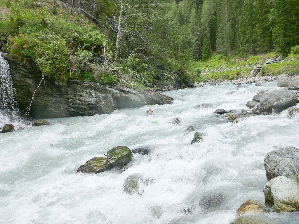 Inn Schulser Strecke bei 24m3/s