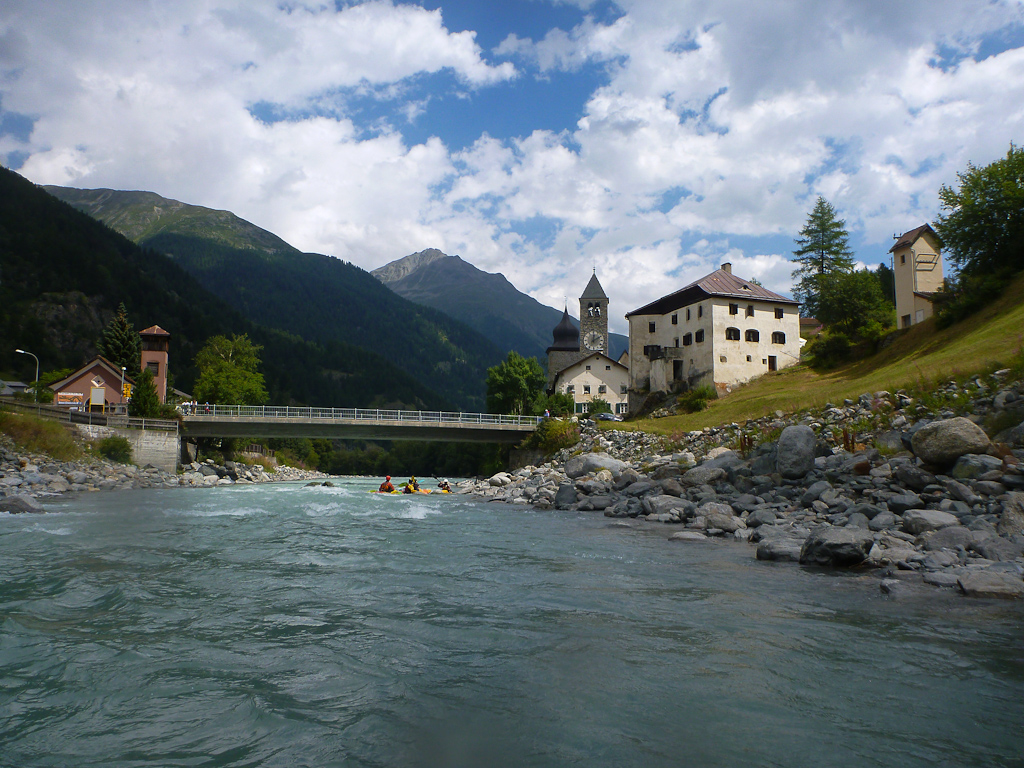 Inn Suscher Strecke bei 26m3/s